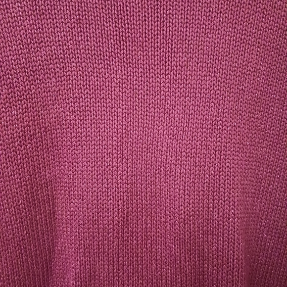 PURPLE WOMEN'S SPARKLE SWEATER SIZE AND BRAND UNKNOWN I BELIEVE IT'S A LARGE✨️ - Picture 3 of 3